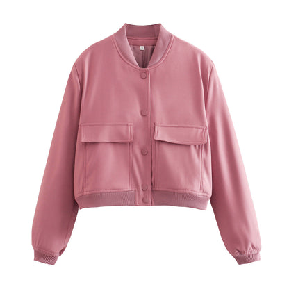 Chaqueta bomber corta para mujer