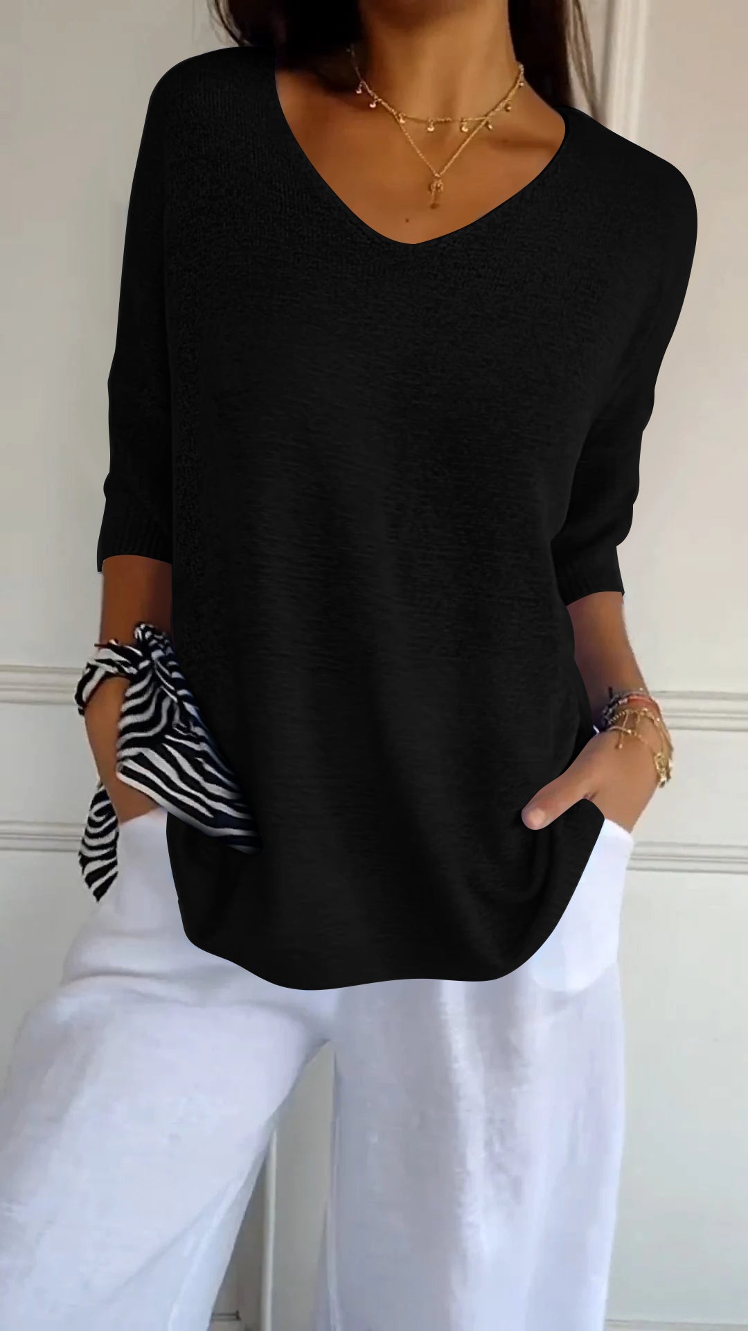 BLUSA DE MALLA LIGERA AVA