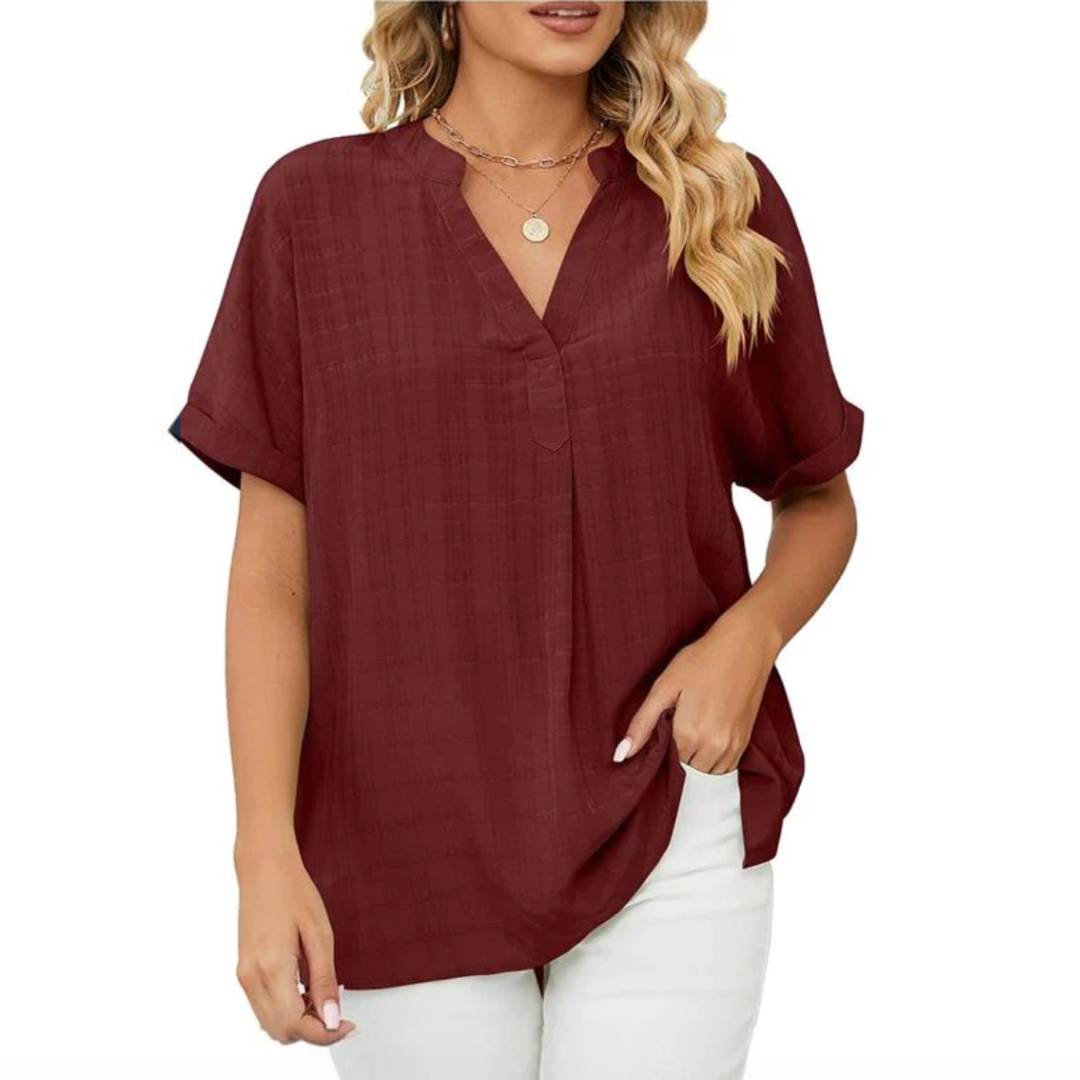 Blusa Ruby Fresh con cuello en V