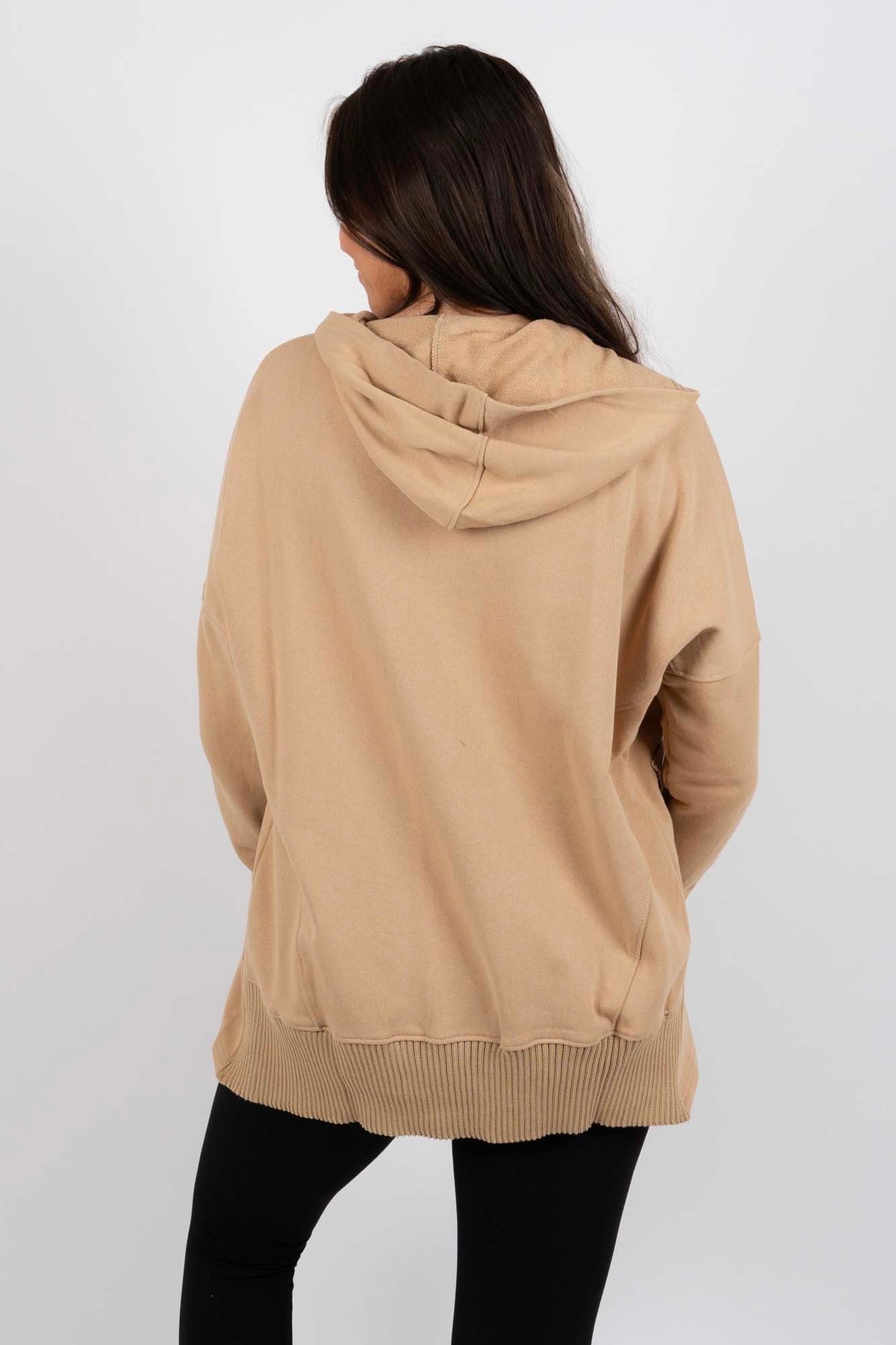 Blusa Sudadera con Cuello en V y Botones