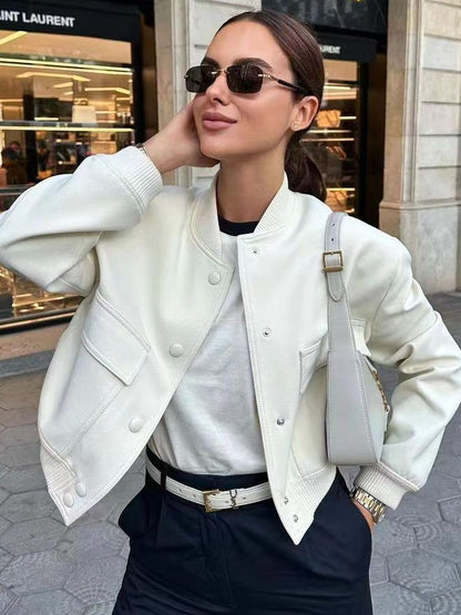 Chaqueta bomber corta para mujer