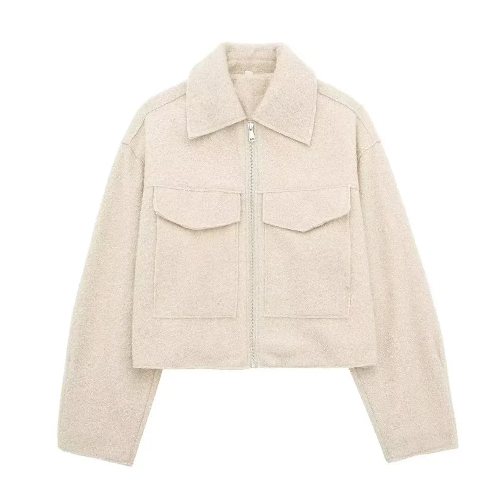 Lea - Cropped Vintage Jacke