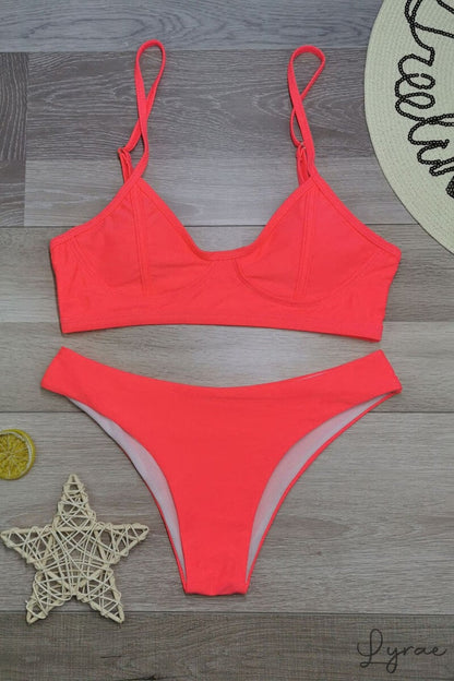 Bikini push up con top Aurora y tanga de ala delta