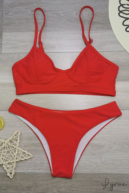 Bikini push up con top Aurora y tanga de ala delta