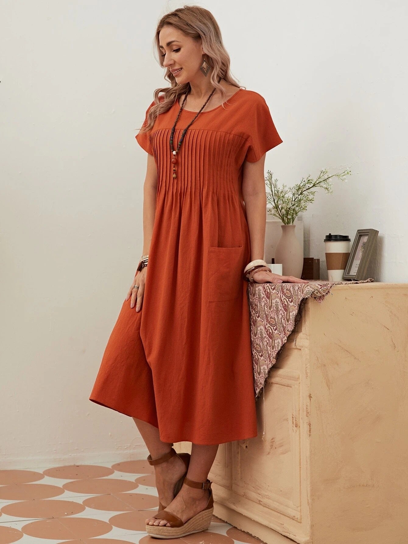 Vestido midi vintage Abigail