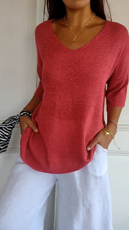 BLUSA DE MALLA LIGERA AVA