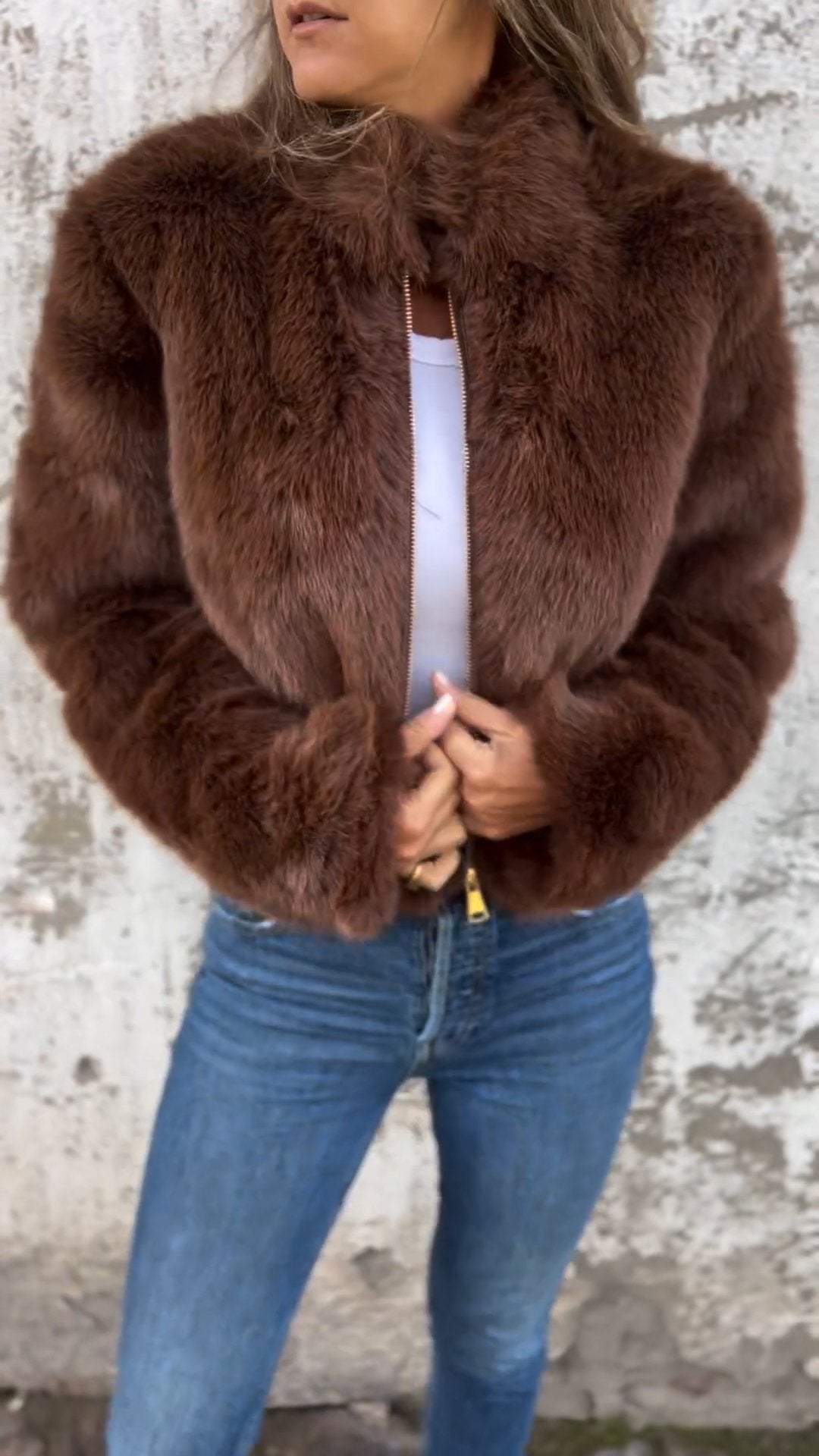 Sarah | Chaqueta de faux fur