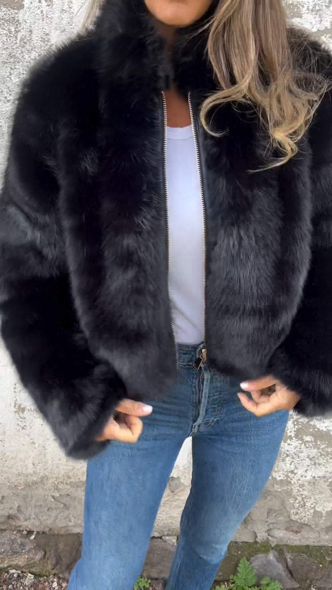 Sarah | Chaqueta de faux fur